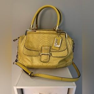Yellow Coach Bag- LIKE NEW, LIMITED EDITION